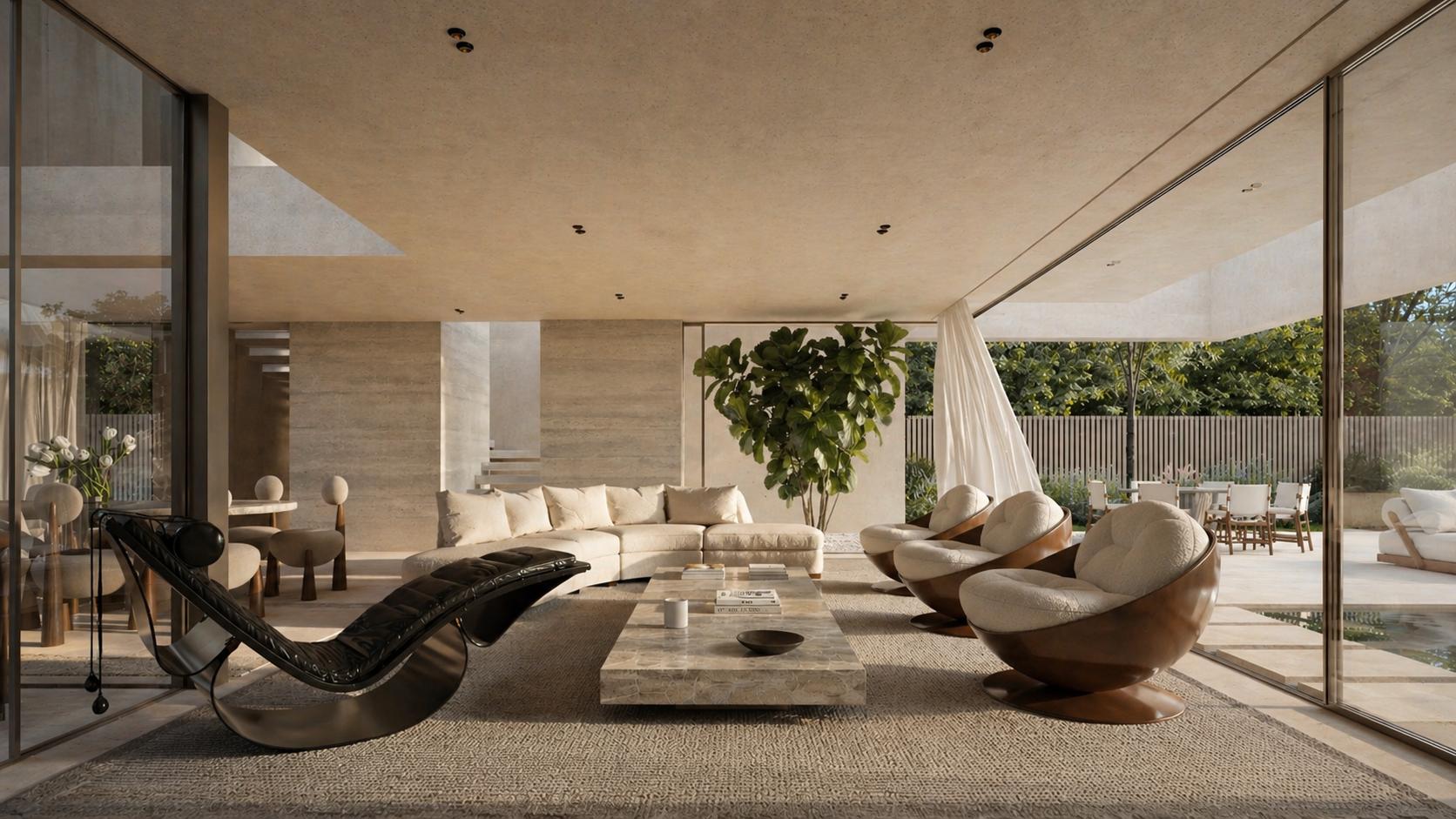 A GAVINHO residence interior opening onto a garden